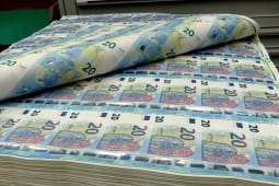 Production de billets de 20 euros