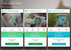 Page devenir client du site de BNP Paribas