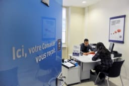 Un conseiller Banque Postale en rendez-vous