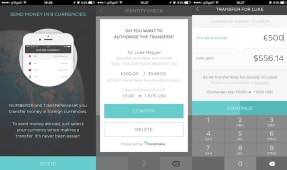 Interface TransferWise dans Number26