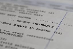 Le revenu imposable sur un avis