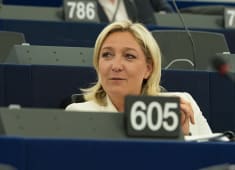 Marine Le Pen, le 1er juillet 2014, au Parlement europen