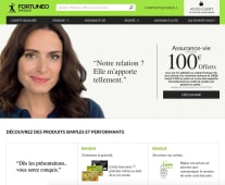 La home de Fortuneo en juillet 2016