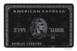 Carte Centurion d'American Express