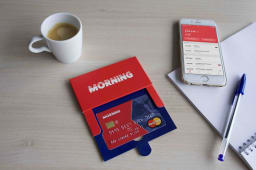 Carte bancaire et application Morning