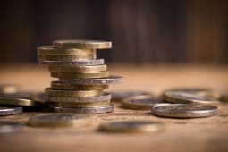 Des pices d'euro