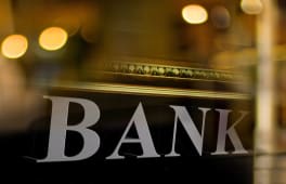 Inscription bank sur une faade