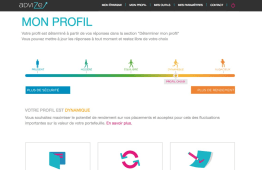 Capture d'un compte dmo Advize