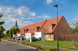 Un lotissement de maisons individuelles