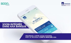 Capture d'cran intgration Soon - compte bancaire Axa