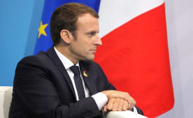 Emmanuel Macron en Russie en 2017