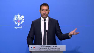 Castaner lors de la prsentation PLF2018