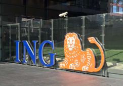 Logo ING au sige de la banque  Amsterdam