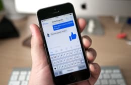 Facebook Messenger sur un iPhone