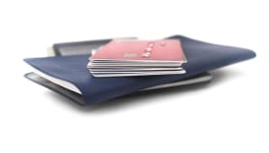 Cartes bancaires sur chquier