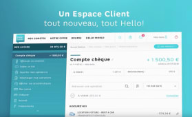 Nouvelle interface espace client Hello Bank, aot 2018