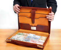 Valise de billets