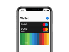 Carte Bunq dans Wallet iPhone