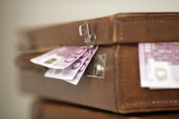 Une valise de billets