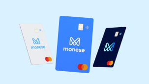 Gamme de cartes bancaires Monese, janvier 2020