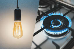ampoule lectrique et brleur gaz