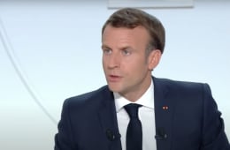 Emmanuel Macron en octobre 2020
