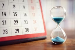 Calendrier et sablier