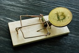 bitcoin sur un pige  souris