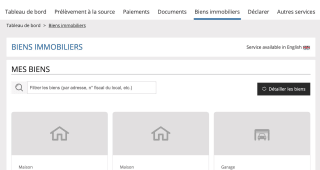 Capture d'cran de impots.gouv.fr