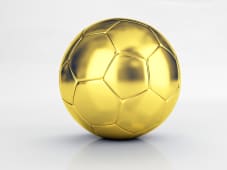 ballon de football en or
