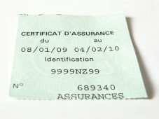 Certificat d'assurance auto