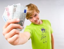 Un ado et son argent de poche