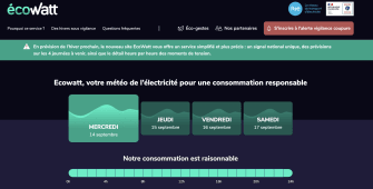 Le site Internet EcoWatt