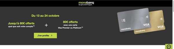 Promo Monabanq 160 euros