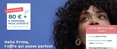 80 euros de prime chez Hello bank!