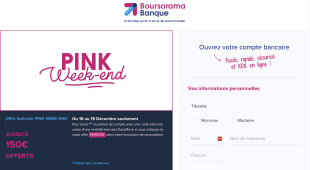 Boursorama promo