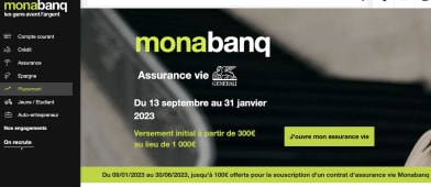 Monabanq assurance vie bonus