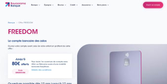 Freedom de Boursorama : un compte sur livret rmunr  2% pour les mineurs