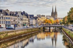 La ville de Quimper en Bretagne