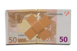 Un billet de 50 euros dchir