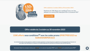 Linxea 150 euros PER