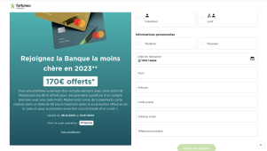 Fortuneo 170 euros