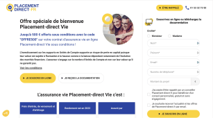 Placement-direct Vie 500 euros