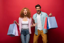 shopping couple