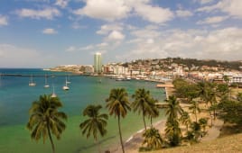 La vue de Fort-de-France, en Martinique