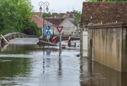 Inondation en 2016 en France.