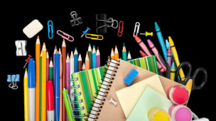 Des fournitures scolaires