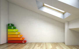 Un classement DPE projet dans un logement.