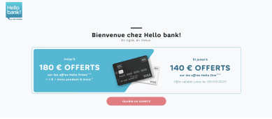 Hello Prime offre 180 euros d'avantages