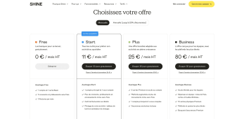 Shine 4 offres de compte